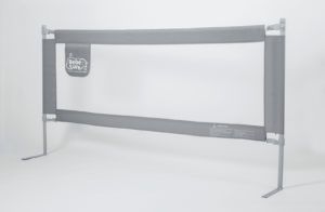 Set 2 barandas Gris 190 cm laterales Altura colchón hasta 27 cm